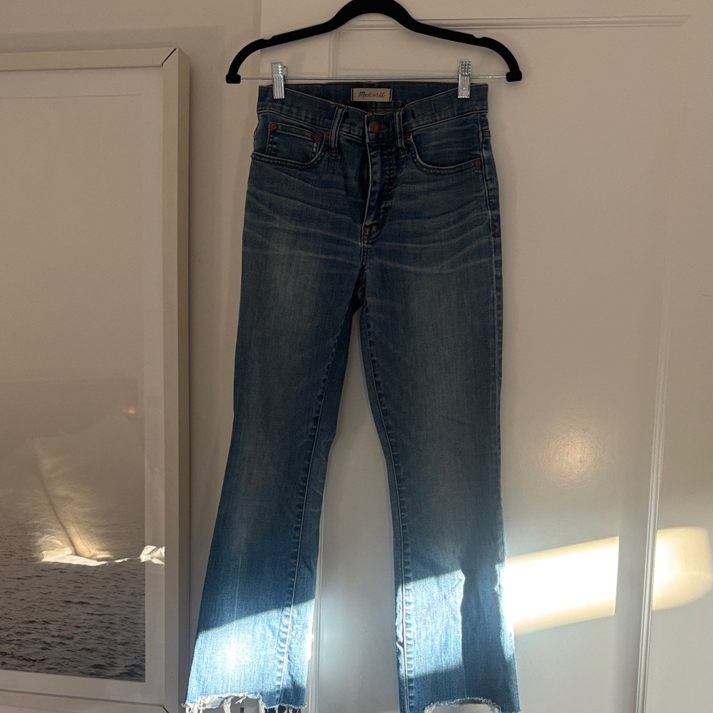 Madewell Flare Jeans in Classic Blue
